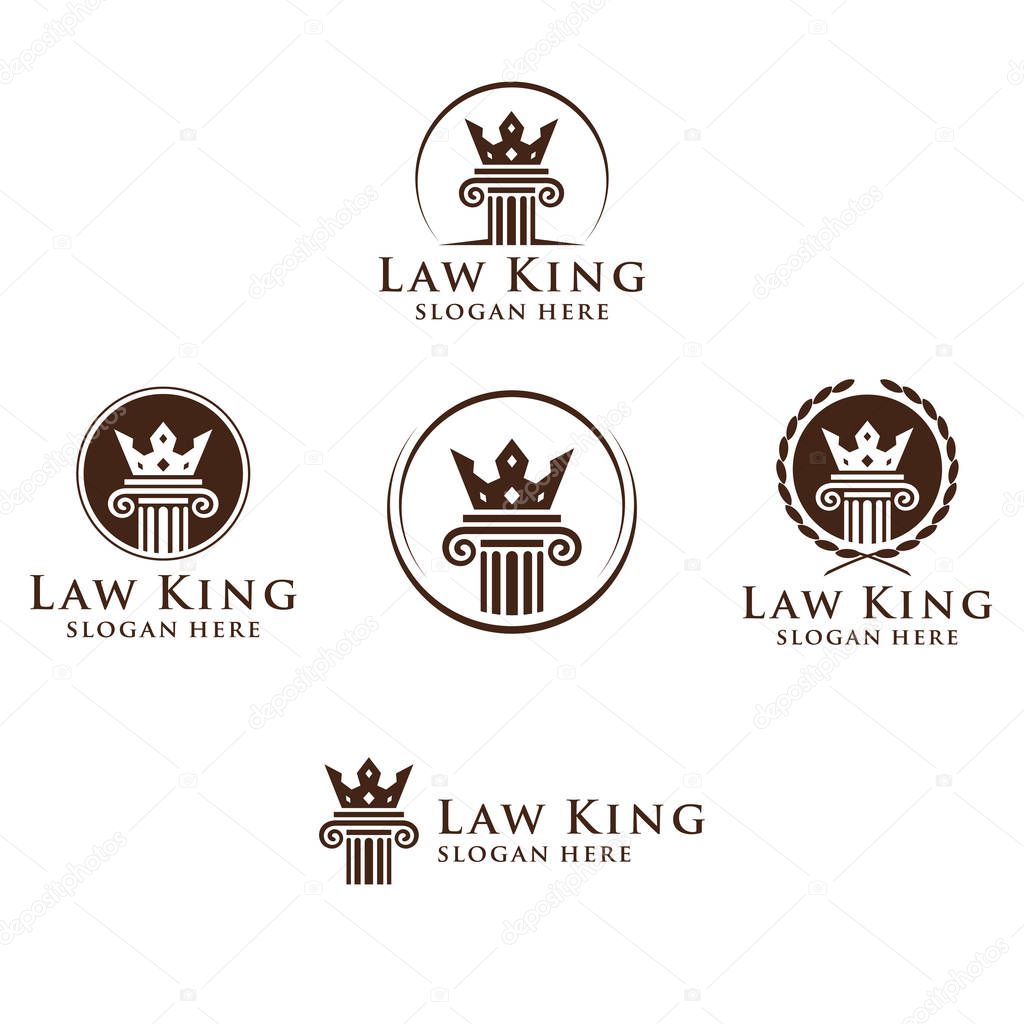 Law and Attorney Firm vector Logo Design