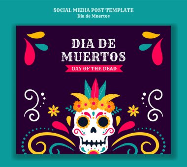 Ölü Posta Şablonu 'nun Günü Çizilmiş El Arkaplan Çizimi