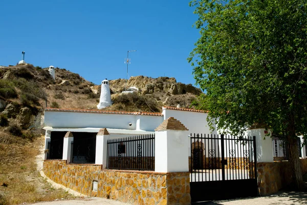 Cave Houses Guadix Espanha — Fotografia de Stock