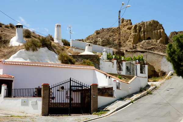 Höhlenwohnungen Guadix Spanien — Stockfoto