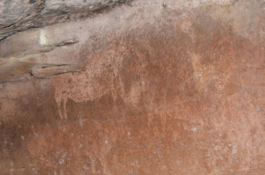 Tarih öncesi mağara resimleri - Albarracin - İspanya