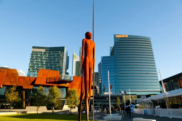 Perth Australia Lipca 2018 Yagan Square Metrowy Posąg Wirin Utworzony — Zdjęcie stockowe