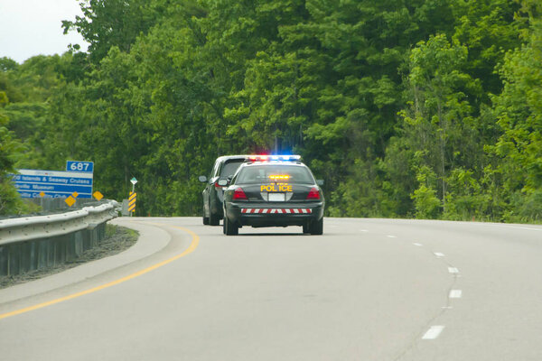 Police Chase on the Highway