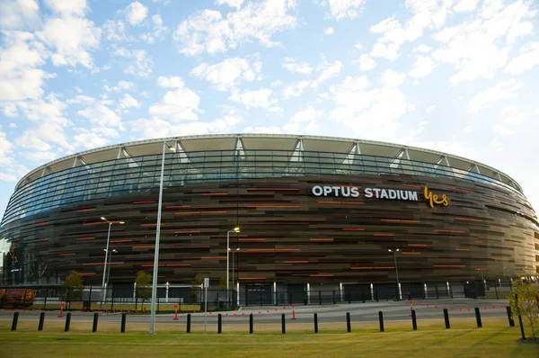 Perth Australia Lutego 2018 Nowy Stadion Optus Perth Otwarty Styczniu — Zdjęcie stockowe