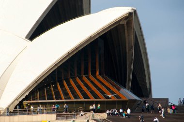 Sydney, Avustralya - 6 Nisan 2018: İkonik Opera evde Circular Quay