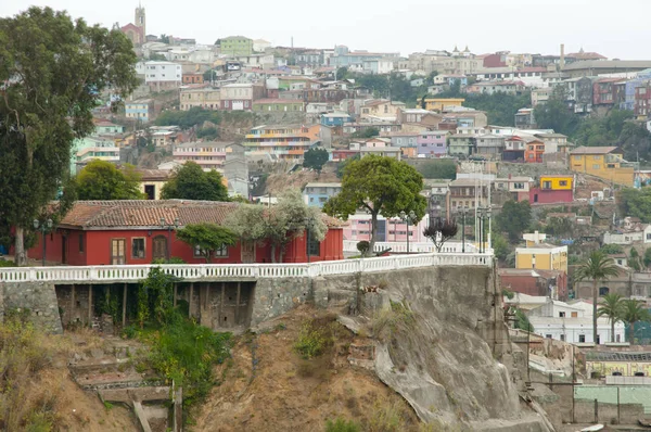 Wohngebäude Valparaiso Chili — Stockfoto