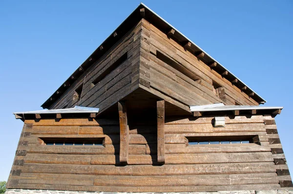 Historiska Petit Sault Blockhus Edmundston New Brunswick — Stockfoto