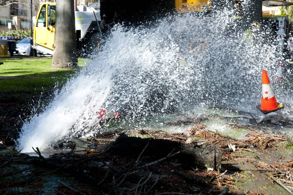 Industrial Water Pipe Burst