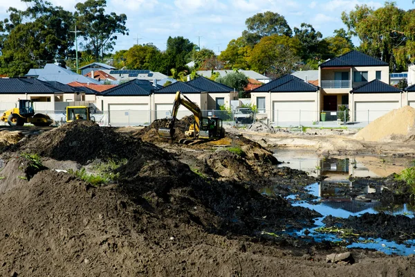 Construcción Casas Suburbanas Australia — Foto de Stock