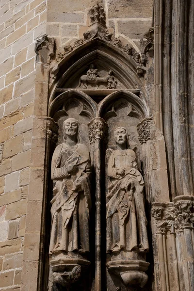 圣母玛利亚大教堂 Valderrobres 西班牙雕像 — 图库照片