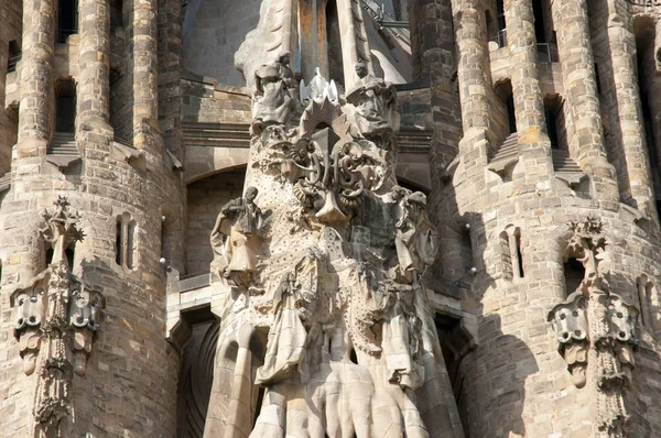 Barcelona Spanien May 2016 Den Ufærdige Romersk Katolske Kirke Sagrada - Stock-foto