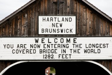 Hartland Bridge - New Brunswick - Canada clipart