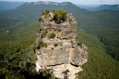 Üç kız kardeş kayalar - Blue Mountains - Avustralya