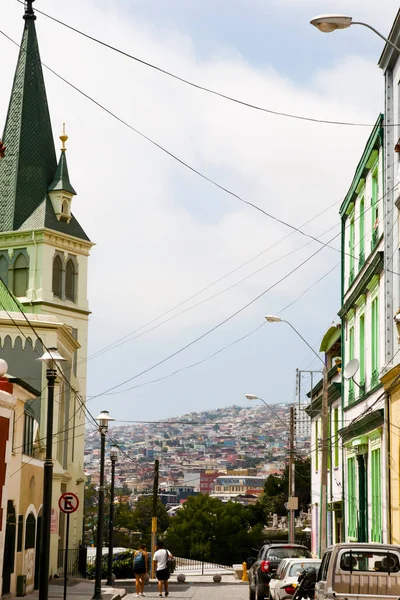 City Street Valparaíso Chile — Fotografia de Stock