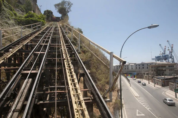 Standseilbahn Valparaiso City Chili — Stockfoto