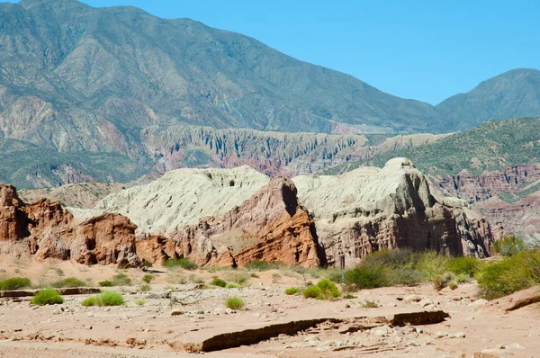 Quebrada Las Conchas Rock Formations Salta Argentina — стоковое фото