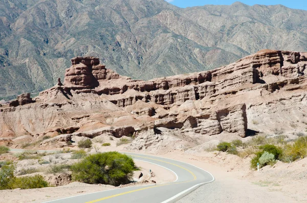 Quebrada Las Conchas Rock Formations Salta Argentina — Stock Photo, Image