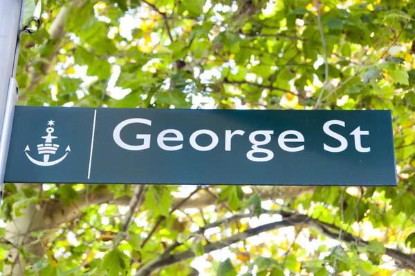 George Street Sign Sydney Australia —  Fotos de Stock