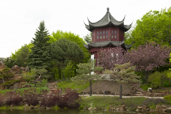 Chinese Botanische Tuin Montreal Canada — Stockfoto
