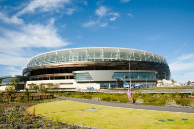 Perth, Avustralya - 19 Ekim 2017: Yeni Optus Stadyumu ile 60000 kişi kapasiteli