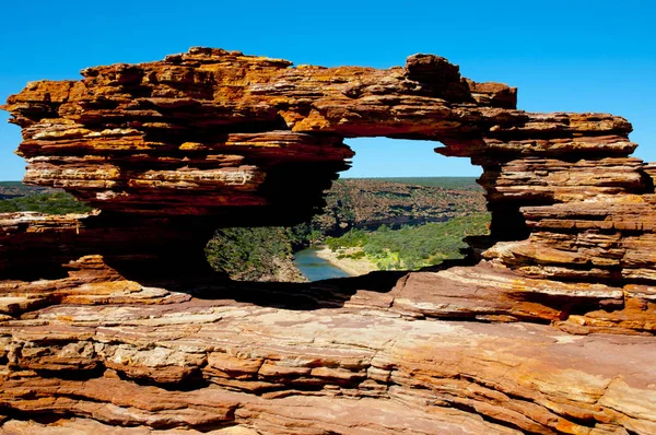 Fenêtre Nature Parc National Kalbarri Australie — Photo