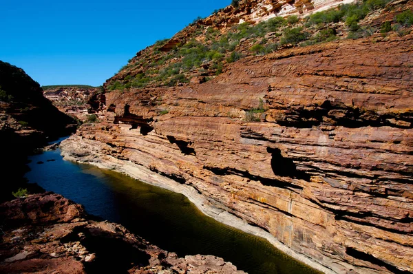 Río Murchison Garganta Kalbarri Australia — Foto de Stock