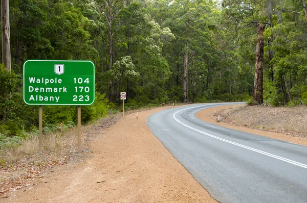 Señal Tráfico Australia Occidental — Foto de Stock