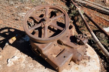 Rusty madencilik ekipmanları Ghost Town