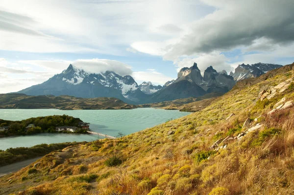 Lago Pehoe Parque Nacional Torres Del Paine Chile — Foto de Stock