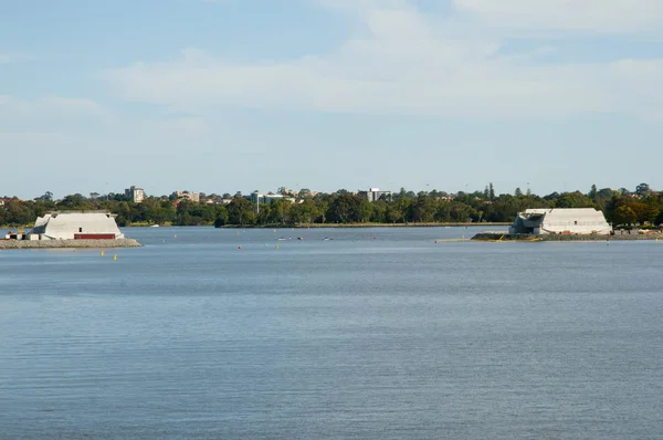 Stavba Matagarup Mostu Perth Austrálie — Stock fotografie