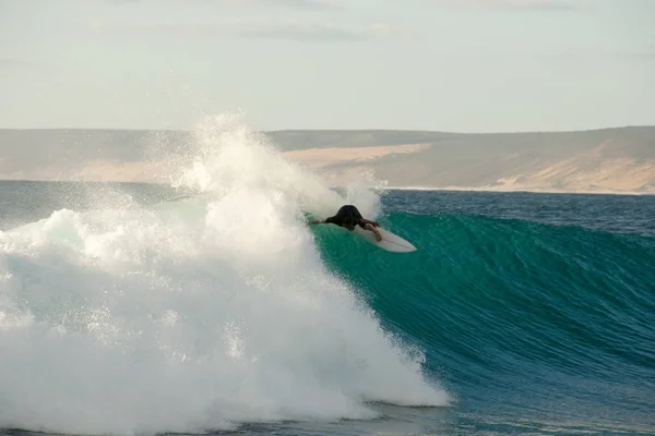 Jakes Point Surfing Kalbarri Australia — Foto de Stock