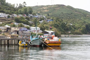 Ancud Port - Chiloe Island - Chile clipart