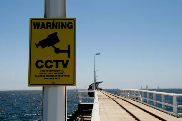 Cctv 監視ビーチ周辺 — ストック写真