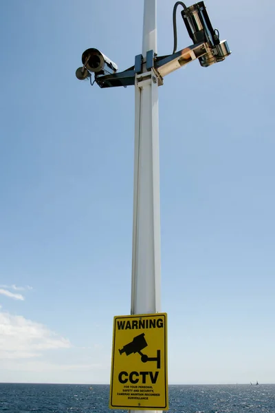 Cctv Dohled Pláž — Stock fotografie