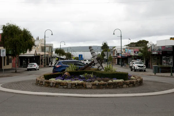 Albany Austrália Fevereiro 2018 Roundabout Popular Rua York — Fotografia de Stock