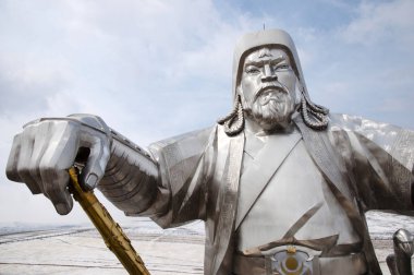 Genghis Khan Equestrian Statue - Mongolia clipart