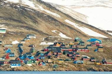 Remote Ittoqqortoormiit Village - Greenland clipart