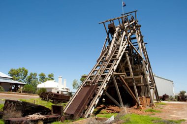 Tarihi Gwalia Headframe - Leonora - Avustralya
