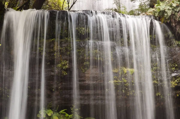 Russell Falls Parc National Mont Field Tasmanie — Photo