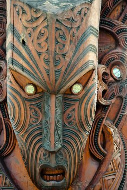 -Rotorua - Yeni Zelanda Maori maske