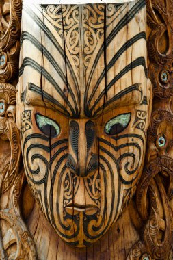 -Rotorua - Yeni Zelanda Maori maske