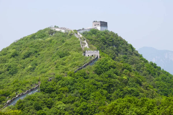 Section Mutianyu Non Restaurée Grande Muraille Chine — Photo