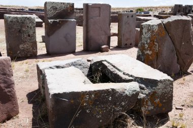Puma Punku taş bloklar - Bolivya