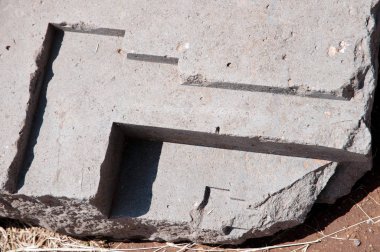 Puma Punku taş bloklar - Bolivya