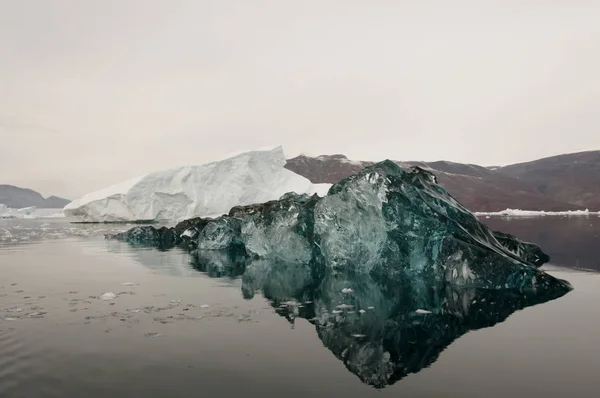 Zeldzame Black Ice Groenland — Stockfoto