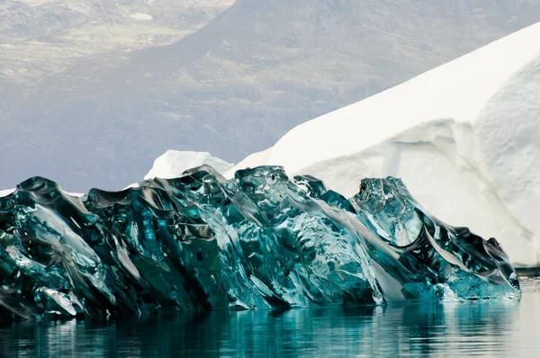 Raro Ghiaccio Nero Groenlandia — Foto Stock