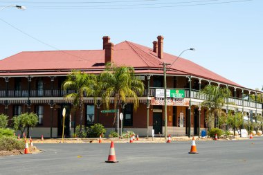 Southern Cross, Avustralya - 8 Mart 2018: İkonik Palace Otel geleneksel bir Federasyon tarzı pub ile 1892 yılında inşa edilmiş