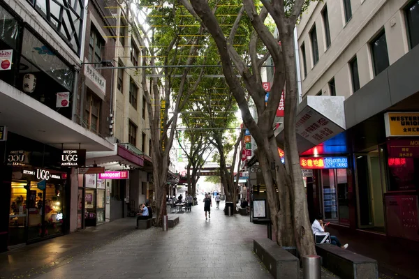 Sydney, Avustralya - 6 Nisan 2018: Renkli Chinatown bir Asya kültür, alışveriş ve mutfağı karışımıdır