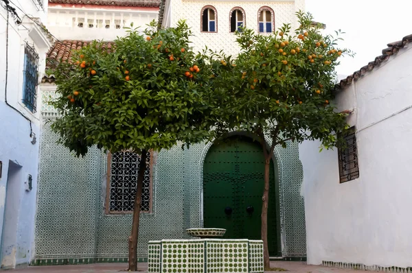 White Indigo Cidade Chefchaouen Marrocos — Fotografia de Stock