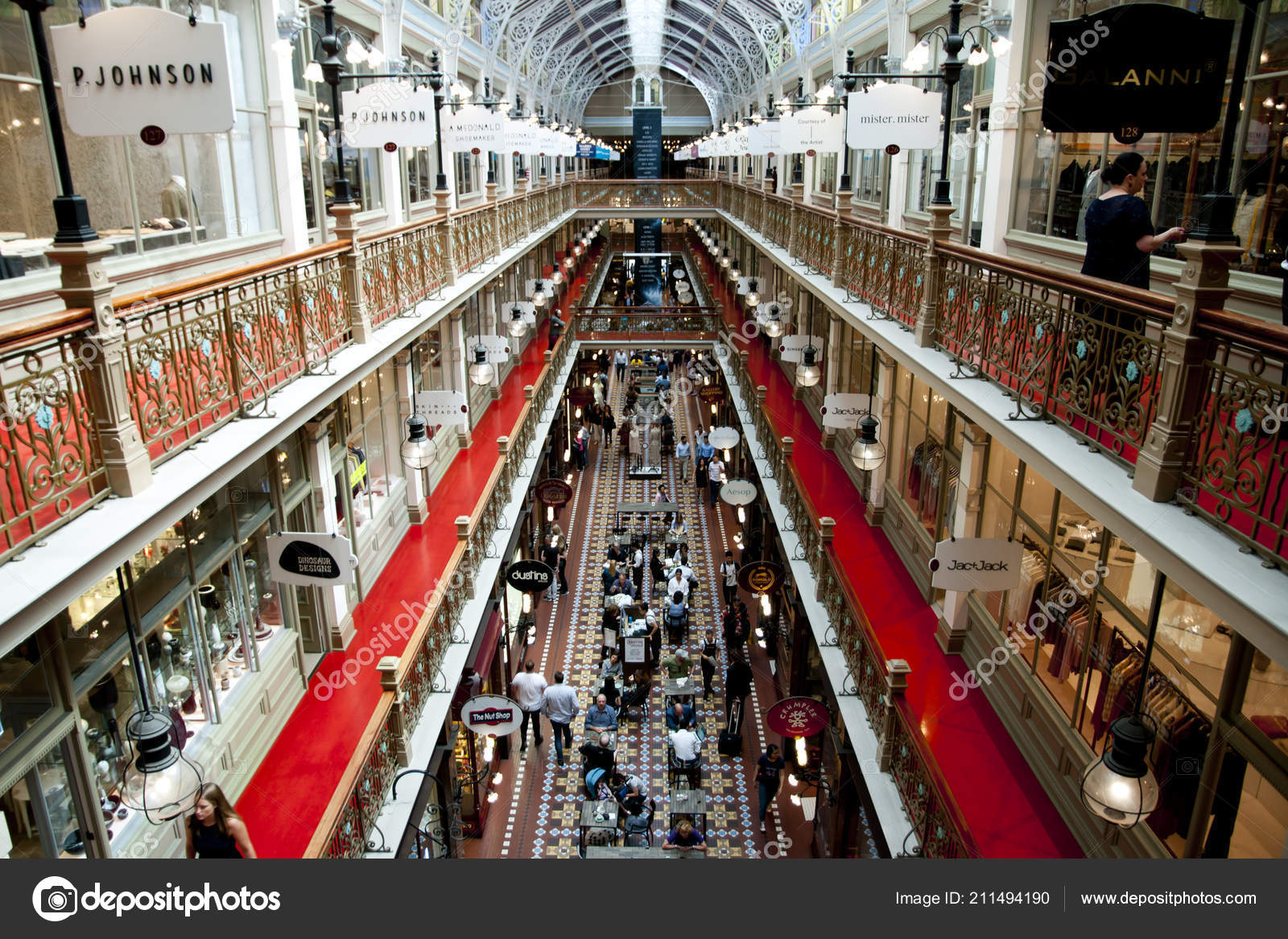 Sydney Australia April 2018 Strand Arcade Shopping Mall Its